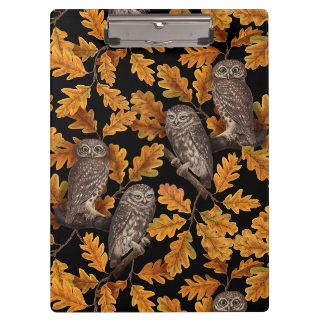 Carpeta De Pinza Ovejas de otoño en negro (Anverso)
