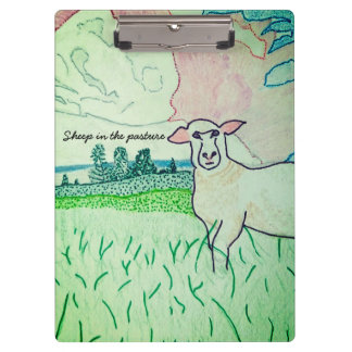 Carpeta De Pinza Ovejas en el pasto