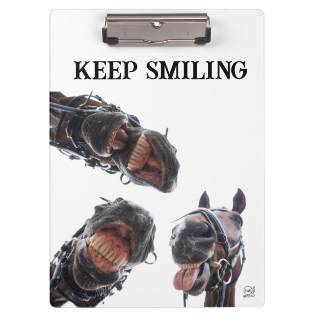 Carpeta De Pinza Paarden in de mond gekeken. 3 paarden lachend, hum (Anverso)