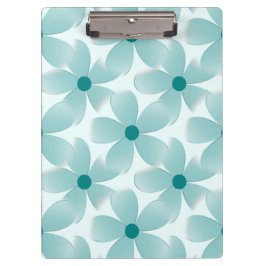 Carpeta De Pinza Padrão floral verde.