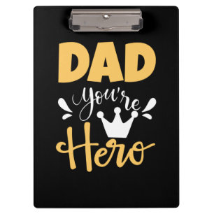 Carpeta De Pinza Padre Regalo Papá Eres Héroe