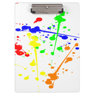Carpeta De Pinza Paint Splatter