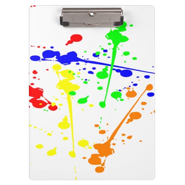 Carpeta De Pinza Paint Splatter (Anverso)