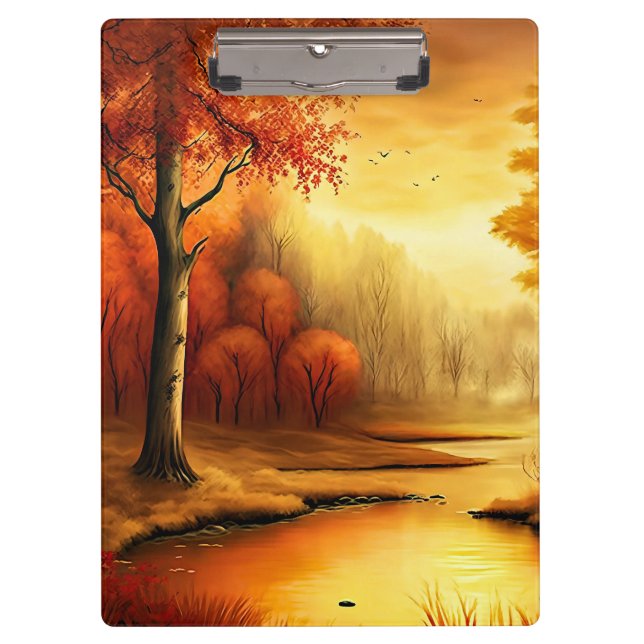 Carpeta De Pinza Paintaje paisajístico de otoño-87546 (Anverso)