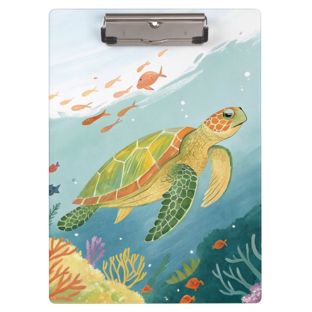 Carpeta De Pinza Painting Turtle (Anverso)