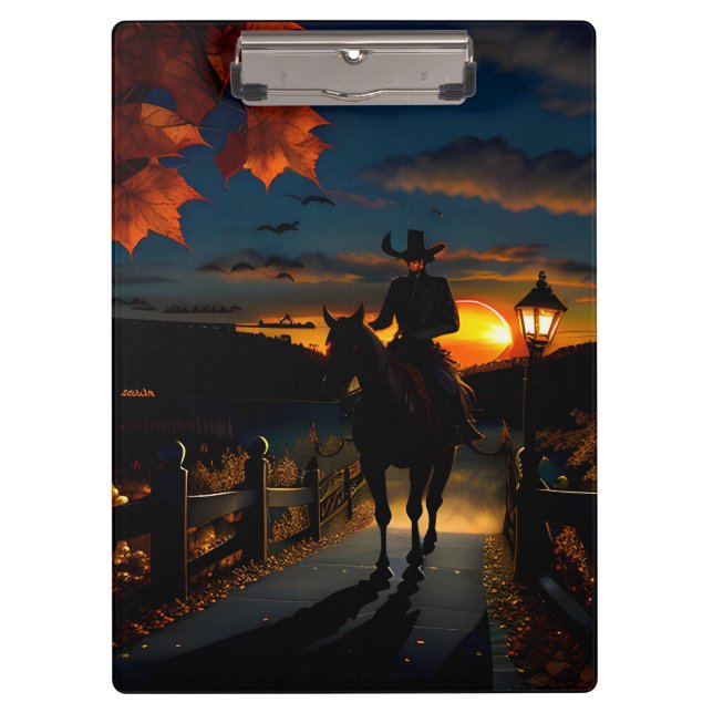 Carpeta De Pinza Paisaje de Halloween Siete (Anverso)