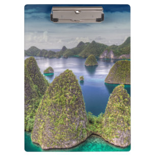 Carpeta De Pinza paisaje de la isla Wayag, Indonesia