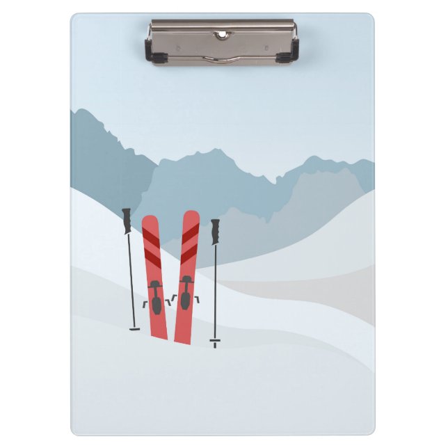 Carpeta De Pinza Paisaje invernal (Anverso)