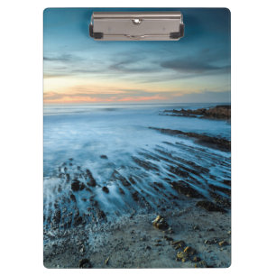 Carpeta De Pinza Paisaje marino azul al atardecer, California