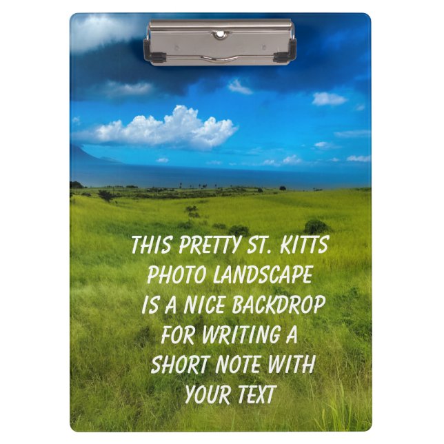 Carpeta De Pinza Paisaje rural de Saint Kitts (Anverso)