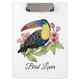 Carpeta De Pinza Pájaro Turco Acuático Con Flores