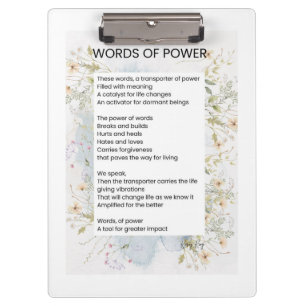 Carpeta De Pinza Palabras De Poesía Que Aumenta El Poema