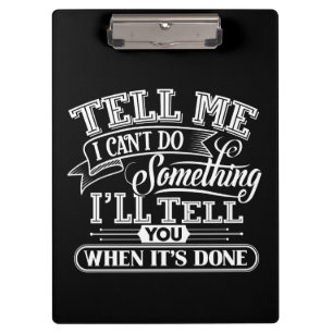 Carpeta De Pinza Palabras motivacionales - Dime que no puedo hacer 