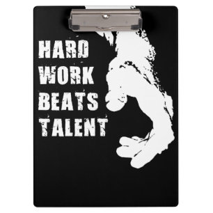 Carpeta De Pinza Palabras motivacionales - El trabajo duro supera a