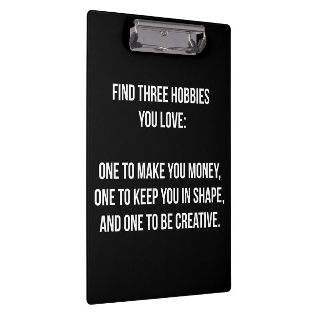 Carpeta De Pinza Palabras motivacionales - Encuentra Tres Hobbies Q (Derecha)