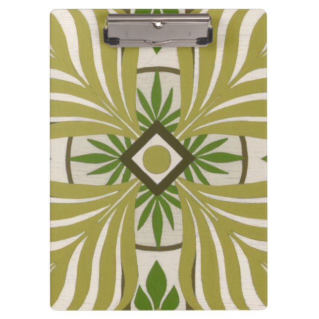 Carpeta De Pinza Palm Motif II No Embellecido (Anverso)