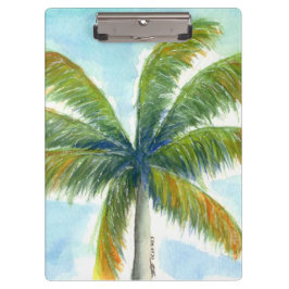 Carpeta De Pinza palmera tropical Beach en un día soleado