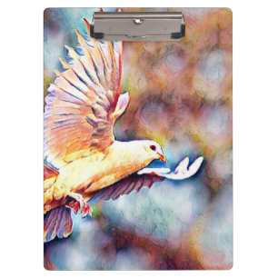 Carpeta De Pinza paloma acuarell