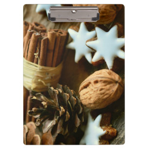 Carpeta De Pinza Palos de canela y estrellas navidades