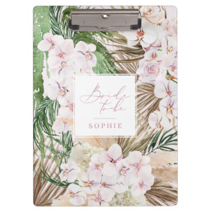 Carpeta De Pinza Pampas pasto, orquídea, novia follaje tropical