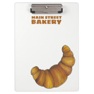 Carpeta De Pinza Panadería personalizada Flaky Buttery Croissant Pa