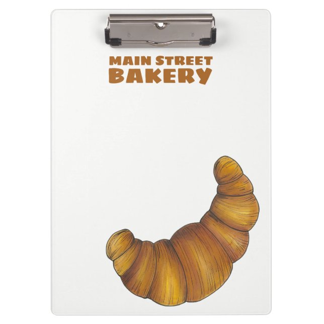 Carpeta De Pinza Panadería personalizada Flaky Buttery Croissant Pa (Anverso)