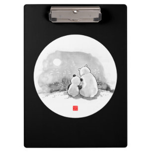 Carpeta De Pinza Panda Cuta Y El Amante De Los Animales Del Oso Pol