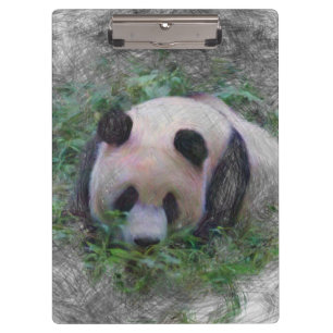 Carpeta De Pinza panda de animales artísticos