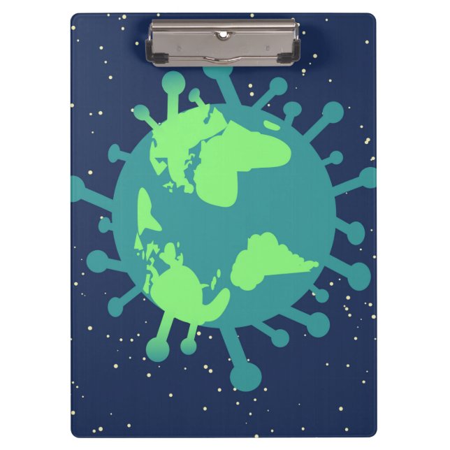 Carpeta De Pinza Pandemia global (partícula viral) (infección viral (Anverso)