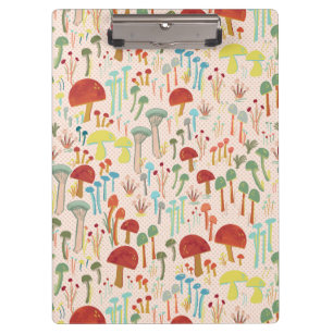 Carpeta De Pinza Panorama de clip para el bosque de hongos Beige