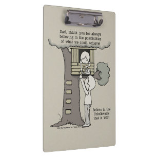 Carpeta De Pinza Papá cree en las posibilidades