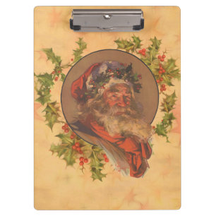 Carpeta De Pinza Papá Noel Antiguo Victoriano Leyendecker