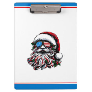 Carpeta De Pinza Papá Noel navideño patriótico/americano