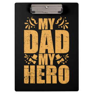 Carpeta De Pinza Papá Regalos   Mi papá mi héroe