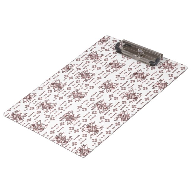 Carpeta De Pinza Papel de envoltura blanco simétrico con un represe (Angular)