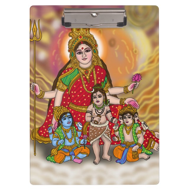 Carpeta De Pinza Papel de Goddess Durga (Anverso)