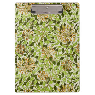 Carpeta De Pinza Papel pintado floral de madreselva verde de Willia