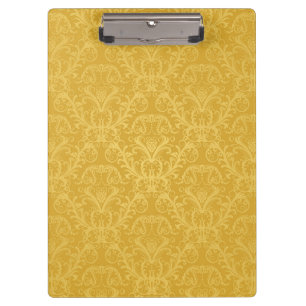 Carpeta De Pinza Papel pintado floral de oro de lujo