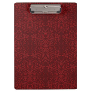 Carpeta De Pinza Papel pintado floral rojo detallado