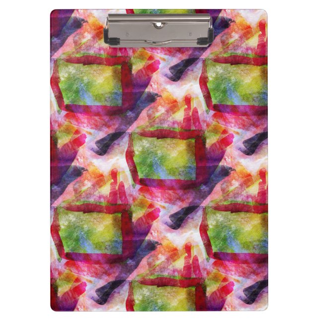 Carpeta De Pinza Papel pintado verde, rojo abstracto (Anverso)