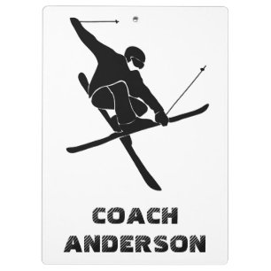 Carpeta De Pinza Para Esquiadores, Entrenadores De Esquí, Gráficos