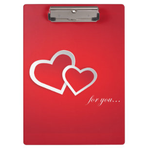 Carpeta De Pinza Para su El día de San Valentín Hearts Design-21987