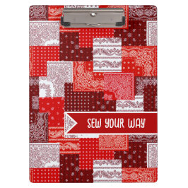 Carpeta De Pinza Parche de costura personalizado Bandana Quilt Patr