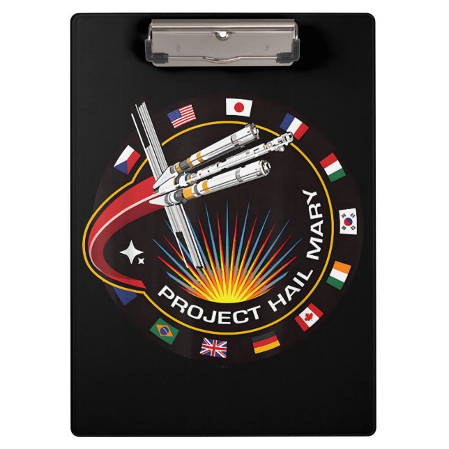 Carpeta De Pinza Parche de misión espacial (Anverso)