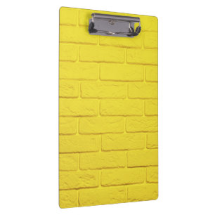 Carpeta De Pinza pared de ladrillo amarillo