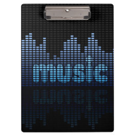 Carpeta De Pinza Pared de onda de música ecualizador digital