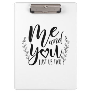 Carpeta De Pinza Pareja Regístreme Y Usted Sólo Nosotros Dos