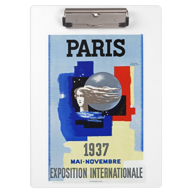 Carpeta De Pinza París 1937 ~ Exposición Internacional (Anverso)