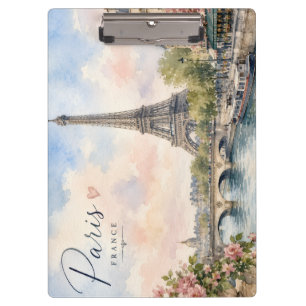 Carpeta De Pinza París Francia Torre Eiffel río Sena