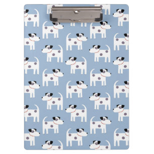 Carpeta De Pinza Parson Jack Russell Terrier Dog Pattern Blue